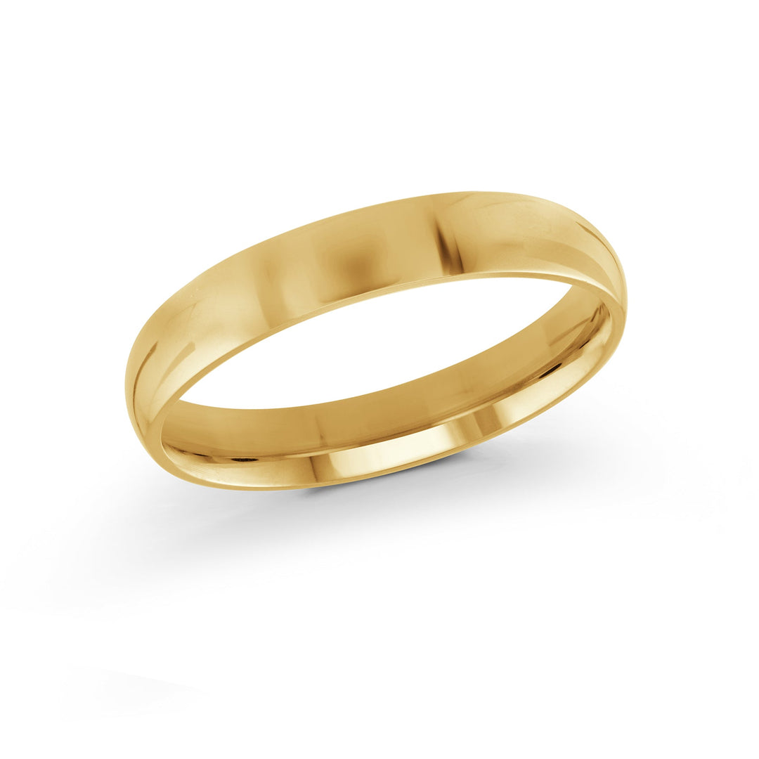 4mm 10K Yellow Gold Plain Band