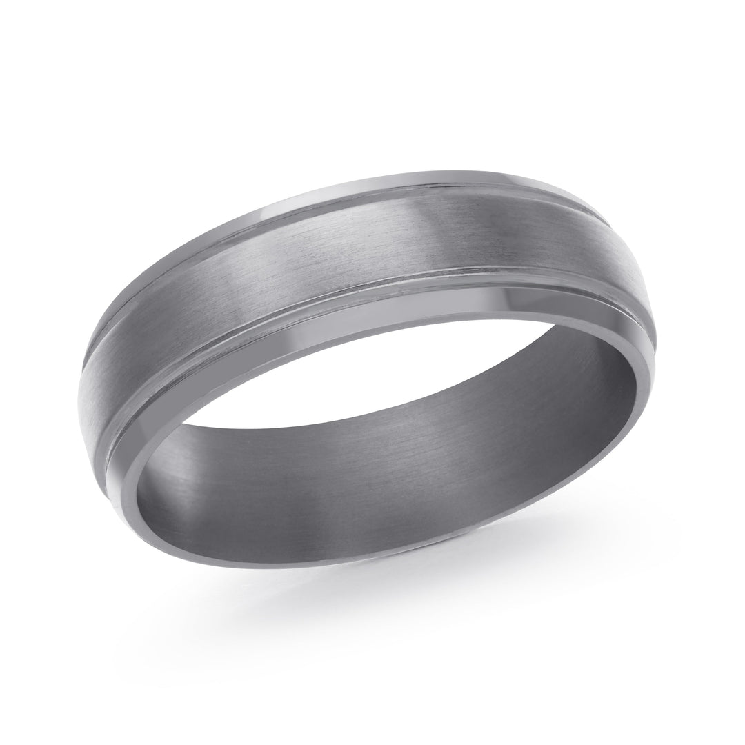 GREY Tantalum Men's Ring Size 6mm GREY Tantalum Men's Ring Size 6mm (TANT-004-7). Color