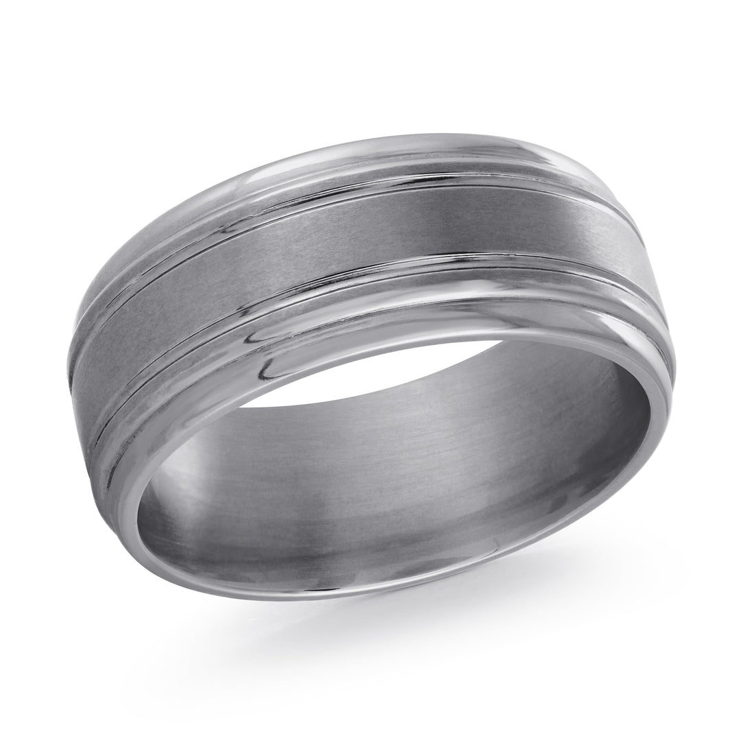 GREY Tantalum Men's Ring Size 9mm