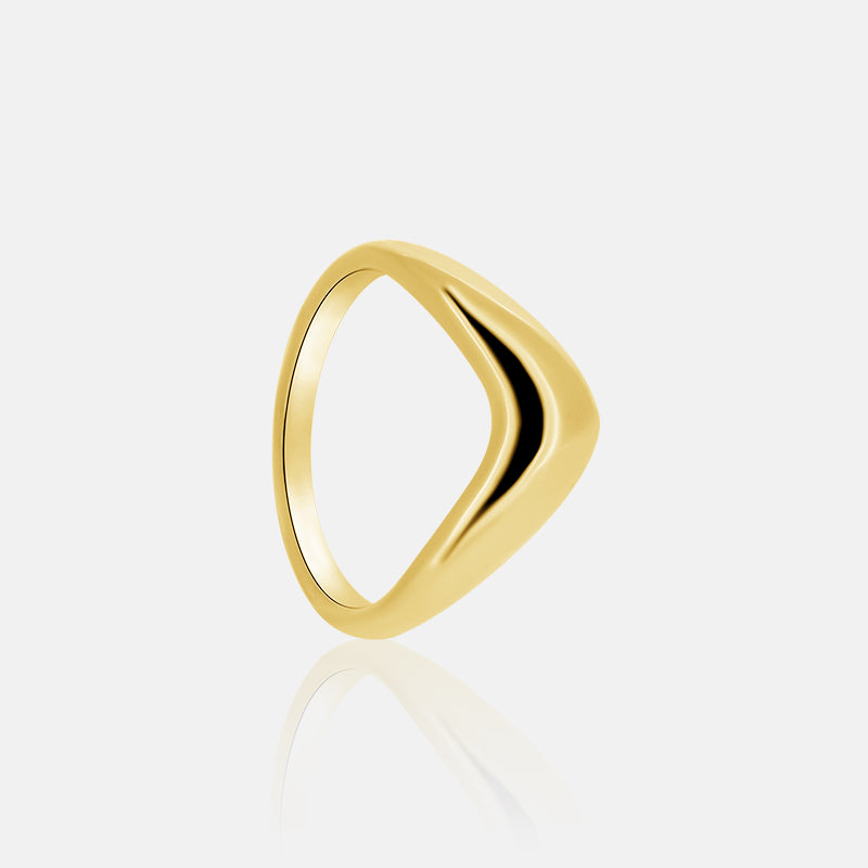 Contour Cloud Band in 14K Yellow Gold