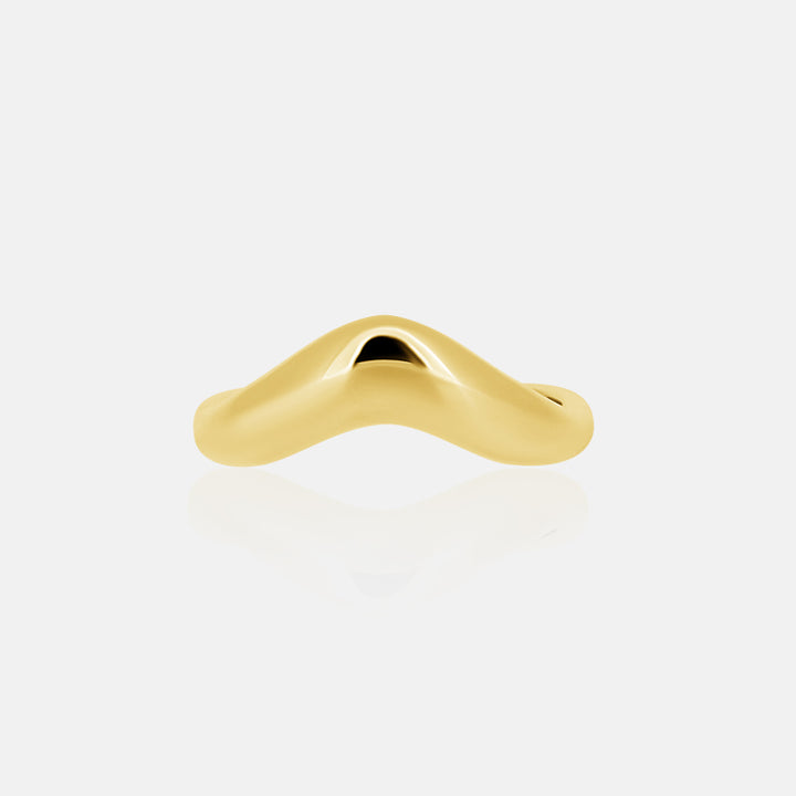 Contour Cloud Band in 14K Yellow Gold