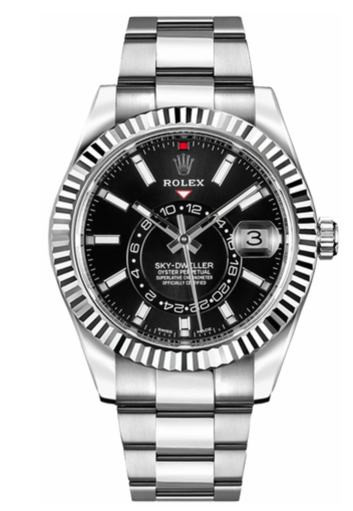 Pre-Owned Rolex Skydweller Black Dial on Oyster Band 326934