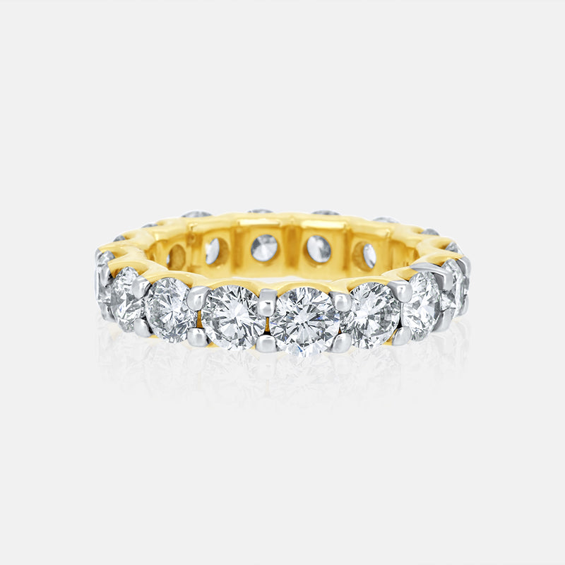 4.00 carat Round Diamond Eternity Band in 14K Yellow Gold