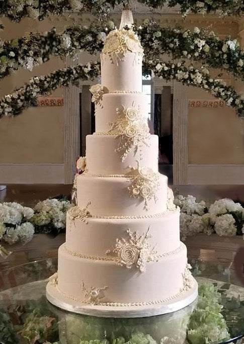 Elegant multi-tiered wedding cake for a perfect wedding.