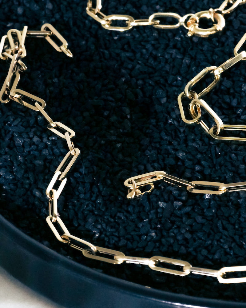 Gold plated chain necklace