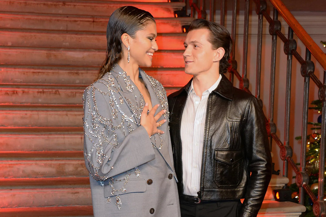 Zendaya and Tom Holland announcing their engagement