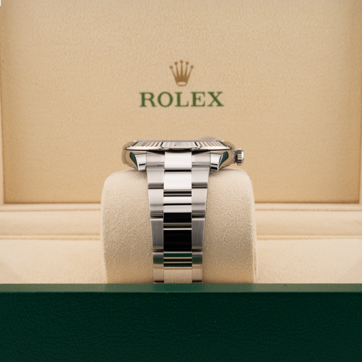 Rolex Datejust 41 126334 black dial oy ster band and crown