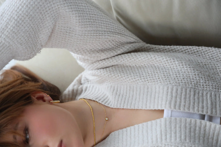 Choker Bead Necklace in 14 Karat Yellow Gold