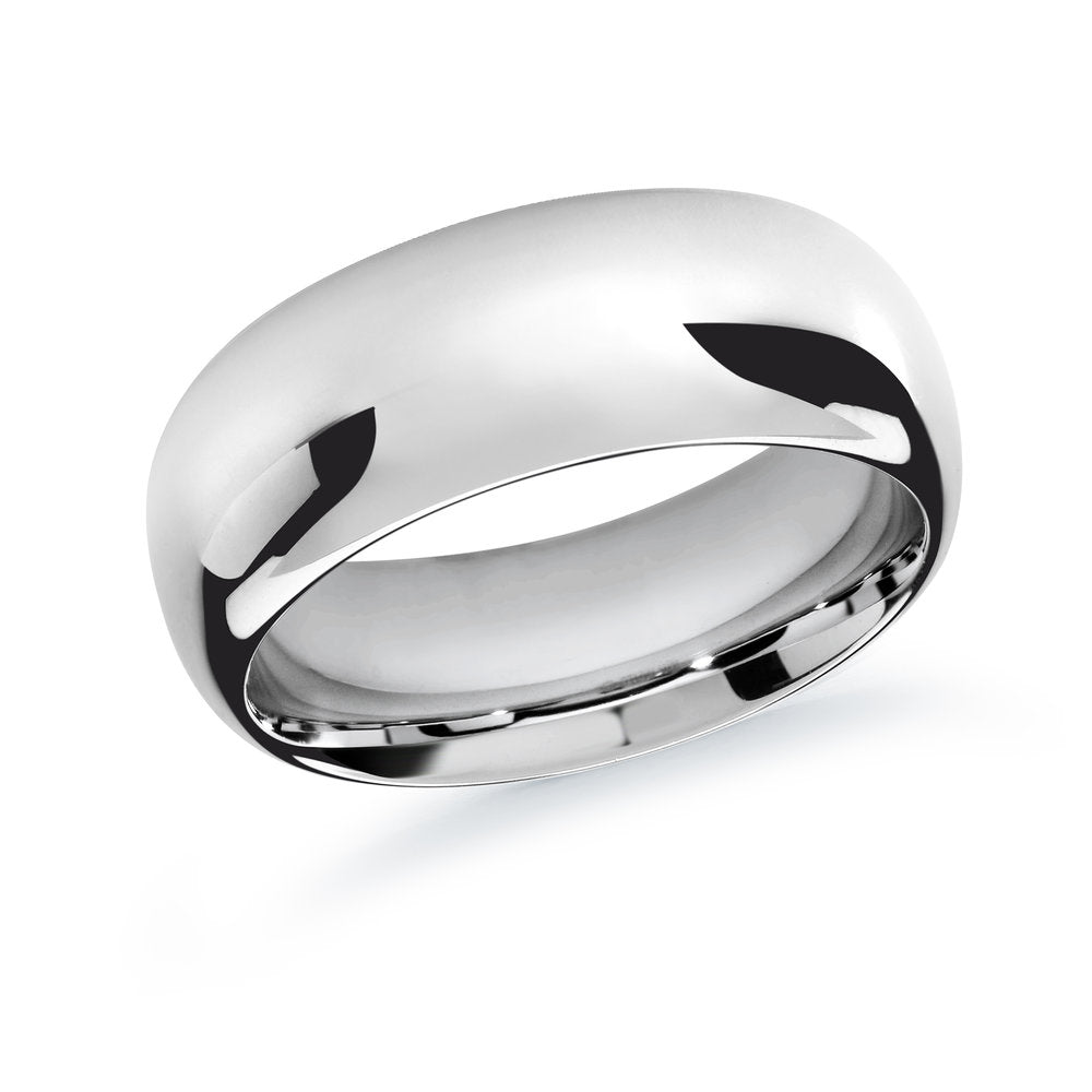 Premium Fit Wedding Band - White - 10mm