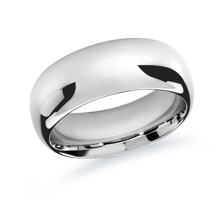 Premium Fit Wedding Band - White - 10mm