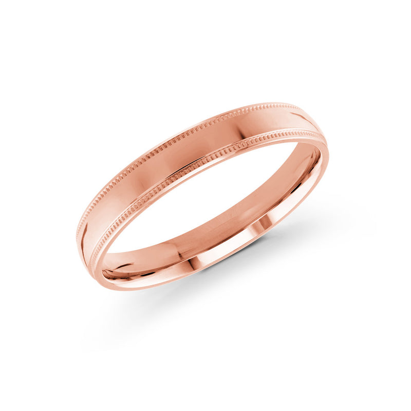 Flat Wedding Band - Pink - 3mm
