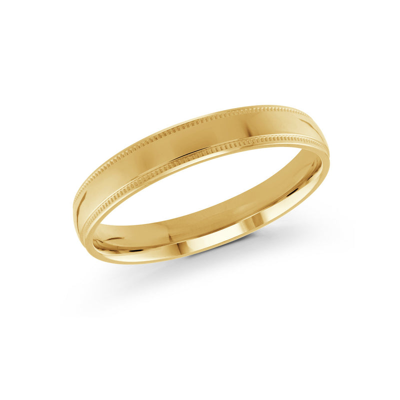 Flat Wedding Band - Yellow - 3mm