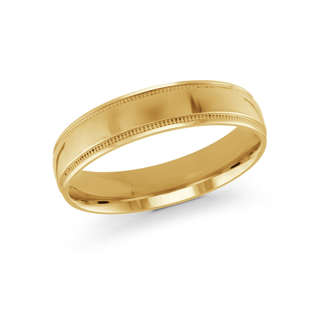 5mm 14K Yellow Gold Plain Band