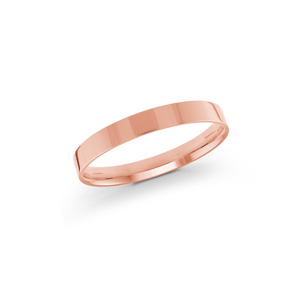 Half Round Wedding Band - Pink - 2mm