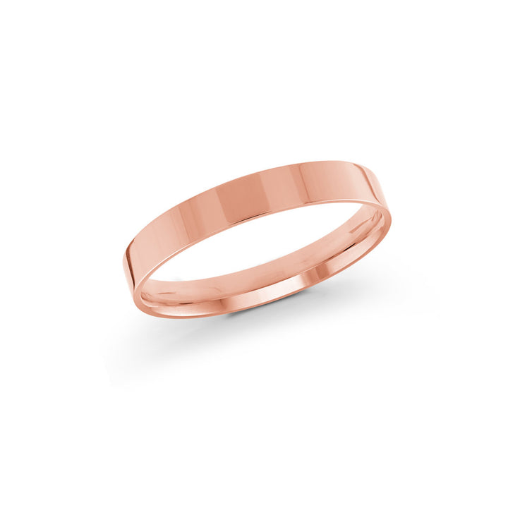 Half Round Wedding Band - Pink - 3mm