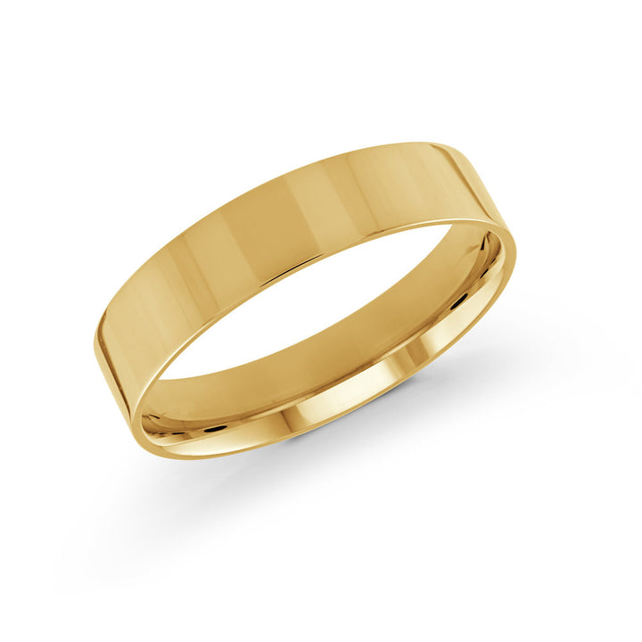 Half Round Wedding Band - Yellow - 5mm