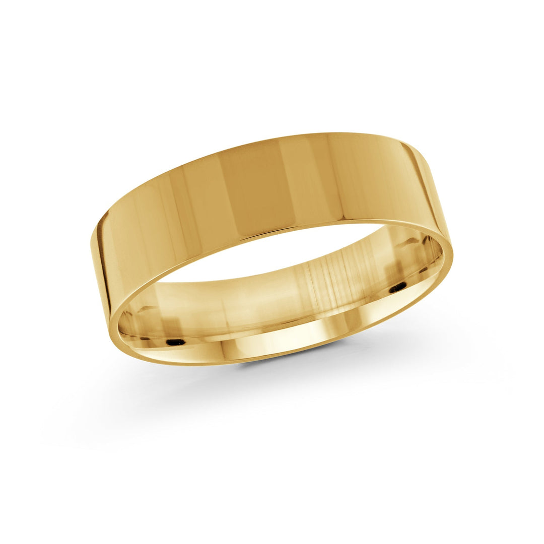 6mm 10K Yellow Gold Plain Band