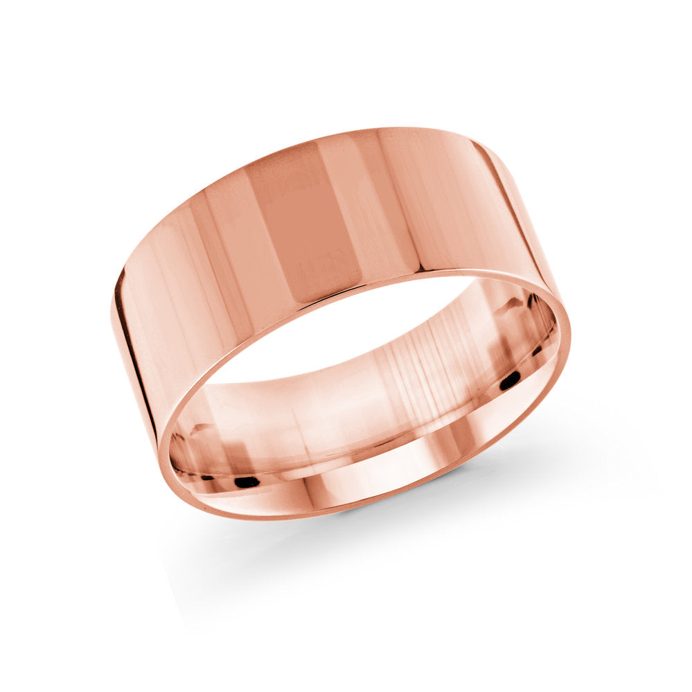 Half Round Wedding Band - Pink - 10mm