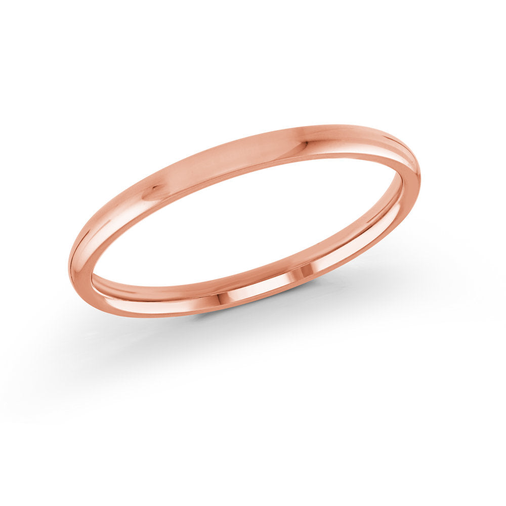 Milgrain Wedding Band - Pink - 2mm