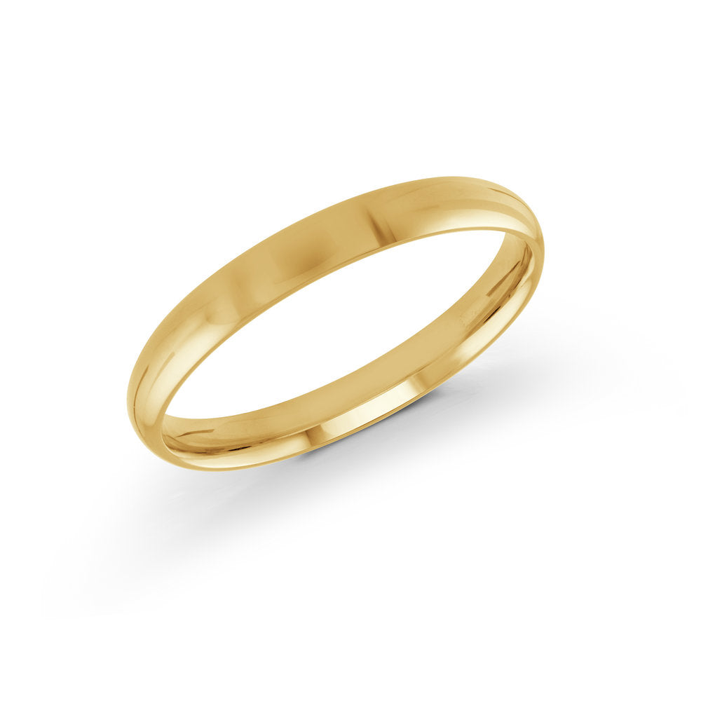 Milgrain Wedding Band - Yellow - 3mm