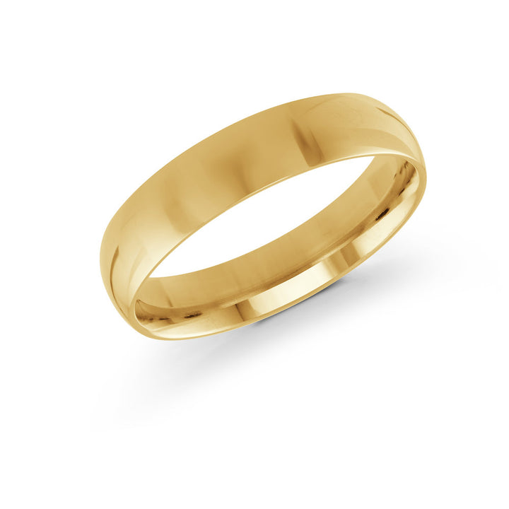 Milgrain Wedding Band - Yellow - 5mm