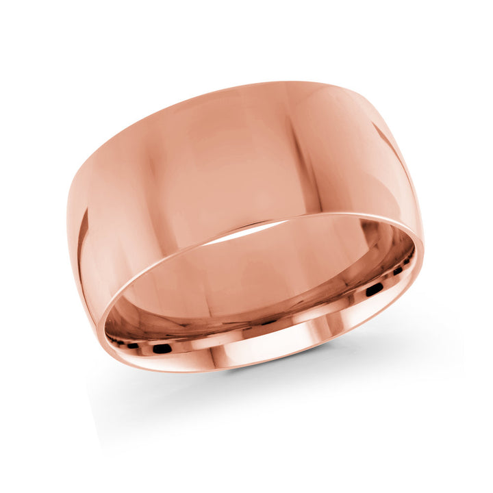Milgrain Wedding Band - Pink - 10mm