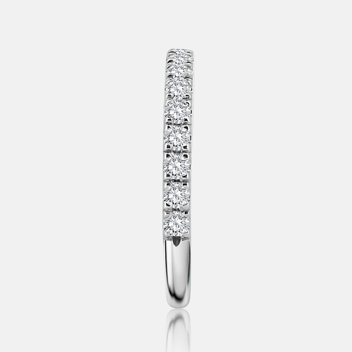 Pavé diamond band with .50 carat of natural diamonds in 14K White Gold