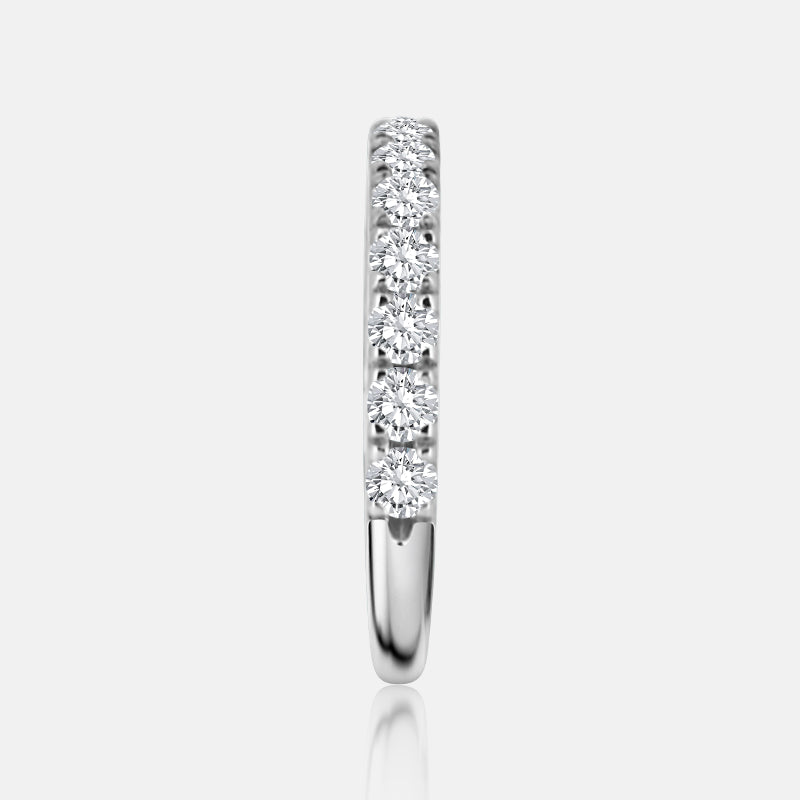 Masina Diamonds classic pavé diamond band in 14K white gold.