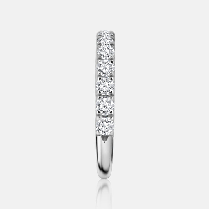 Masina Diamonds classic pavé diamond band in 14K white gold.