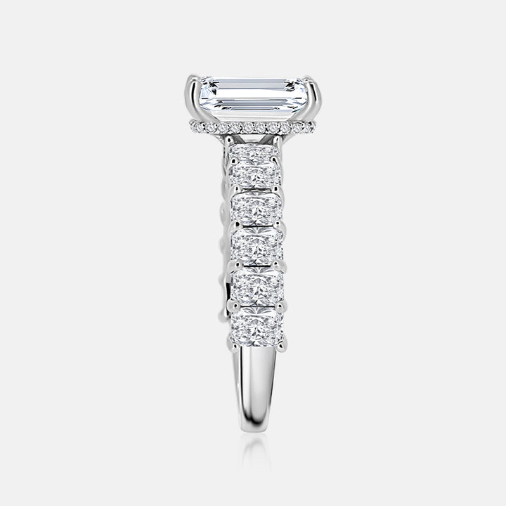 Masina Diamonds Colette emerald-cut diamond ring in white gold