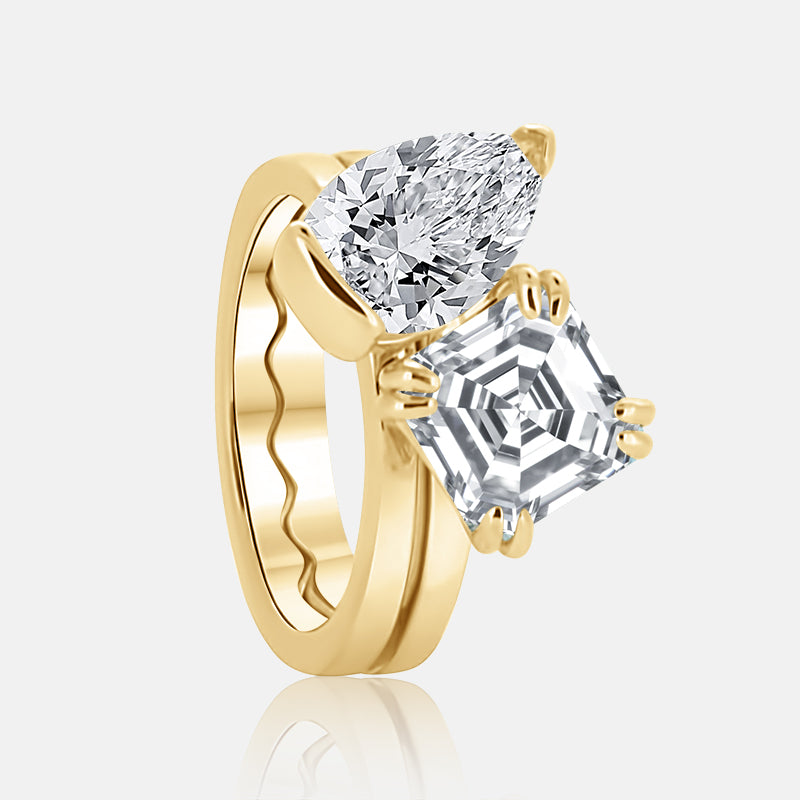 Interchangeable Toi et Moit engagement ring 