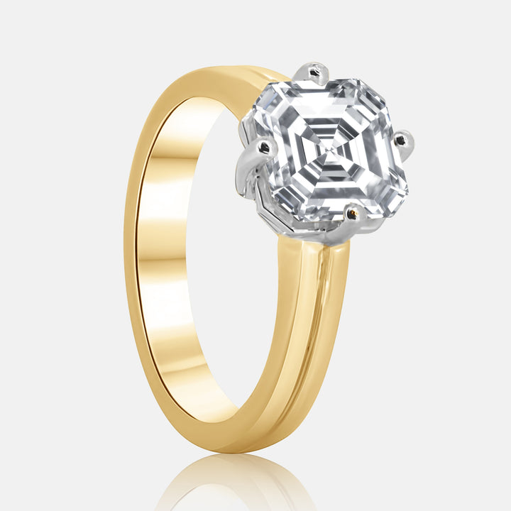 Asscher Engagement Ring