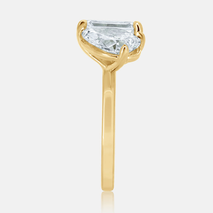 Gemella Toi et Moi Engagement Ring (Pear and Round)