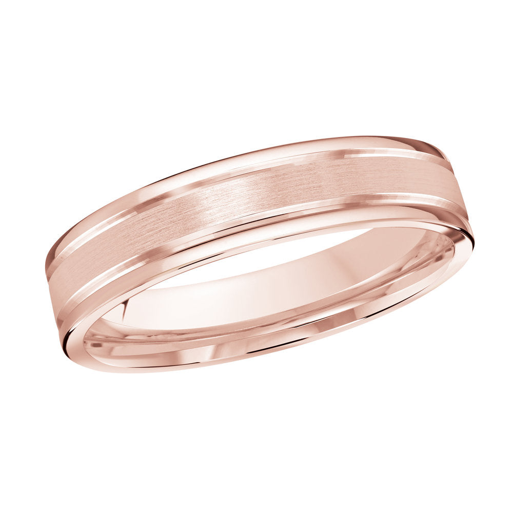M3-004 14K - Pink Gold 4mm Satin