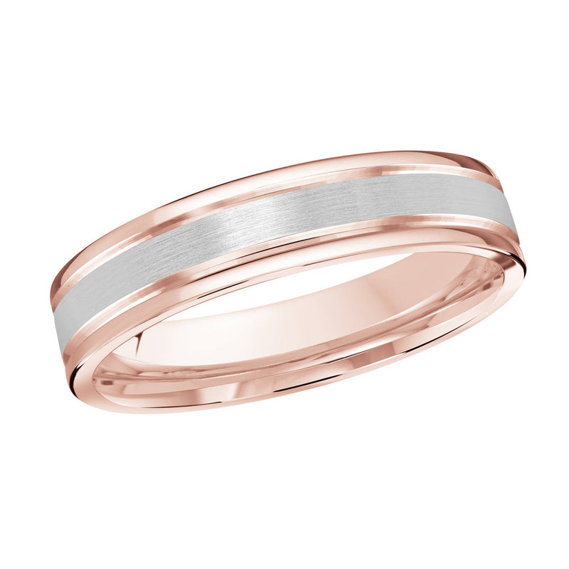 M3-004 10K - Pink / White Gold 4mm Satin