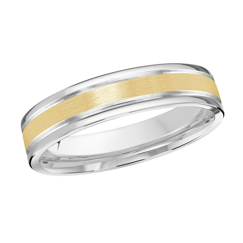 M3-004 18K - White / Yellow Gold 4mm Satin