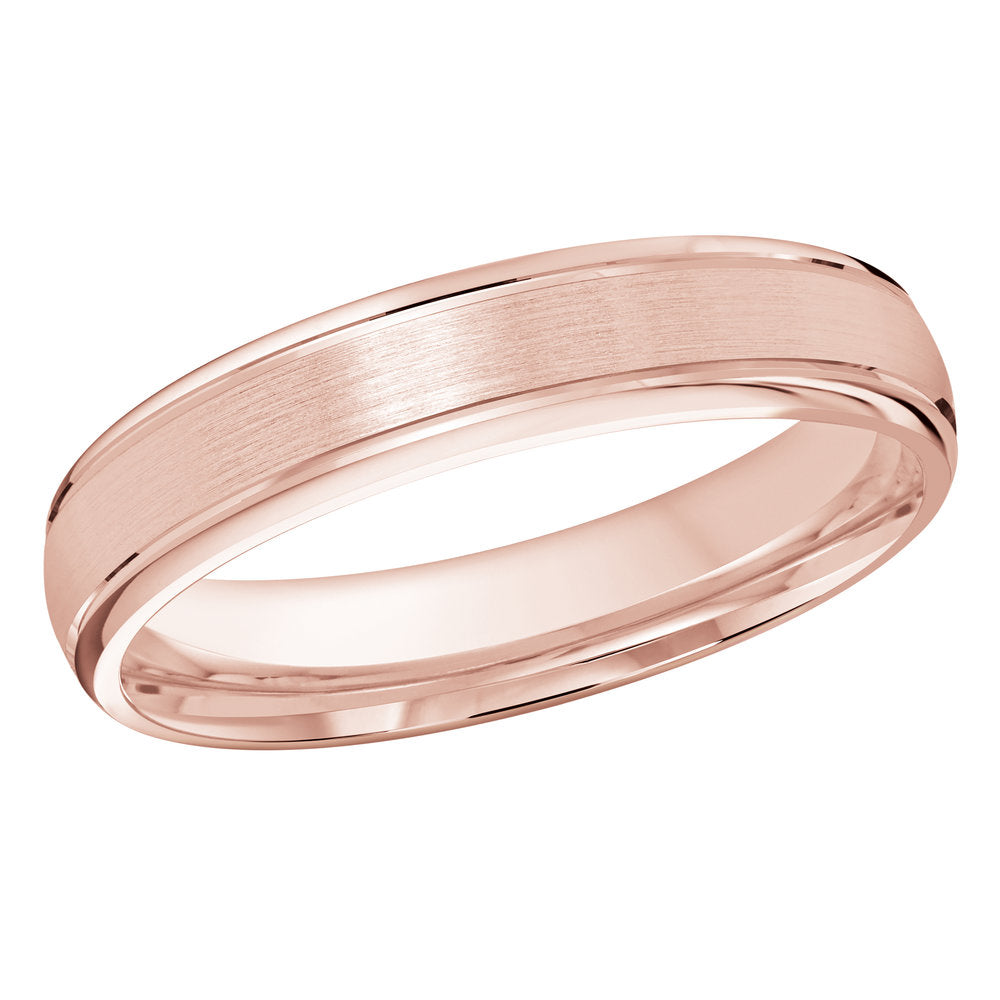 M3-005 18K - Pink Gold 4mm Satin