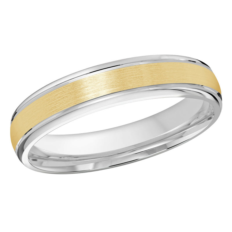 M3-005 18K - White / Yellow Gold 4mm Satin
