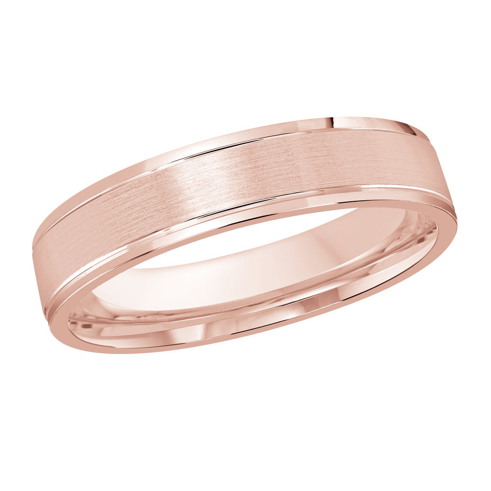 M3-006 14K - Pink Gold 4mm Satin