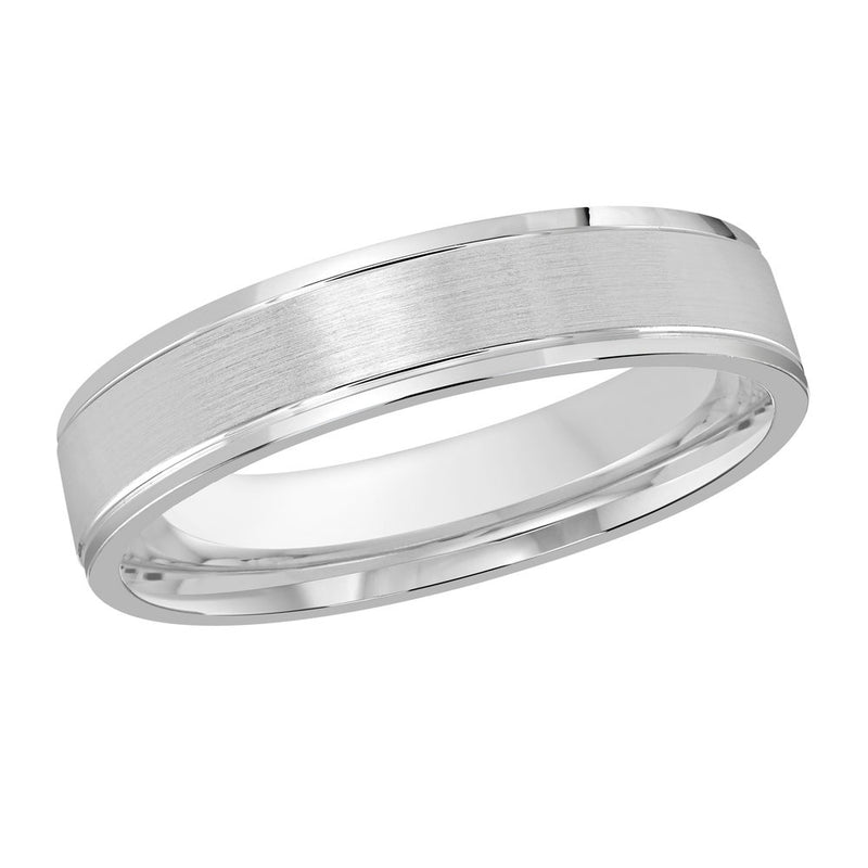 M3-006 14K - White Gold 4mm Satin