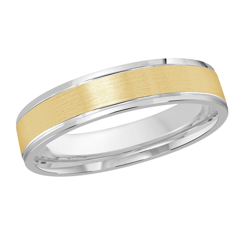M3-006 14K - White / Yellow Gold 4mm Satin