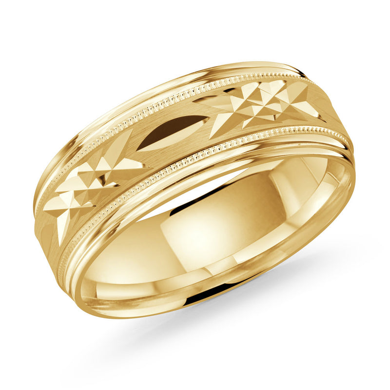 M3-007 18K - Yellow Gold 8mm Satin