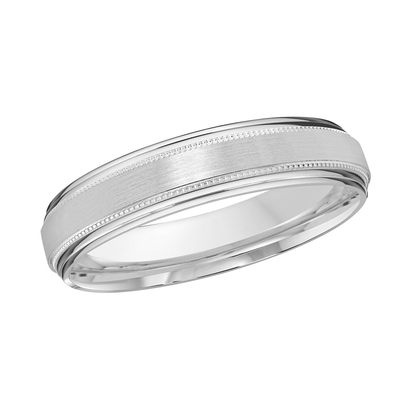M3-008 18K - White Gold 4mm Satin