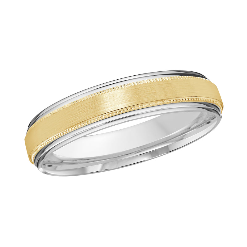M3-008 14K - White / Yellow Gold 4mm Satin