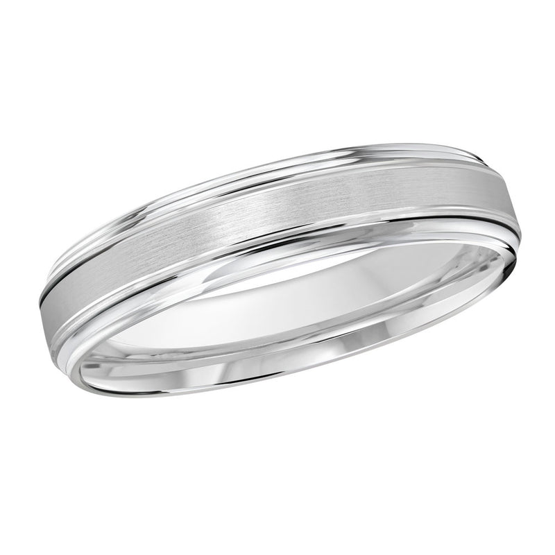 M3-009 14K - White Gold 4mm Satin