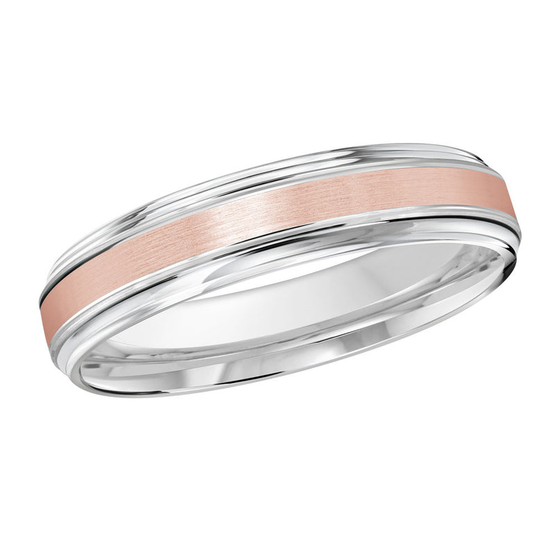 M3-009 10K - White / Pink Gold 4mm Satin