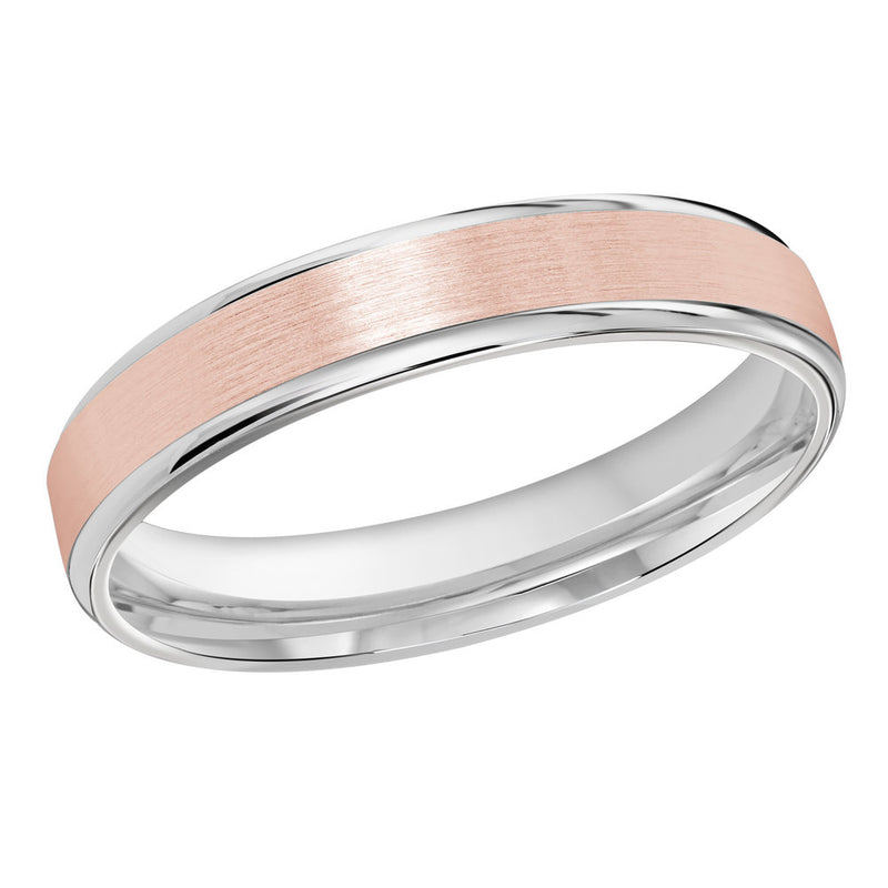 M3-010 Platinum - White / Pink Gold 4mm Satin