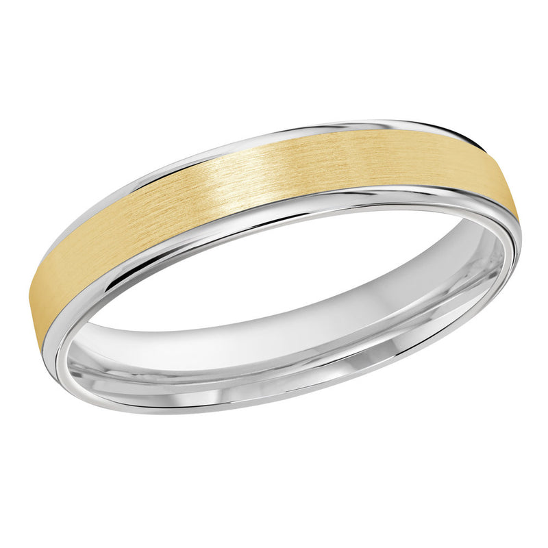 M3-010 18K - White / Yellow Gold 4mm Satin