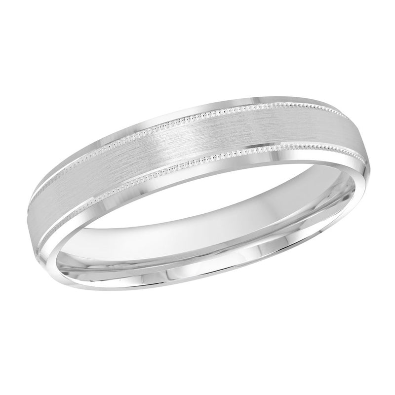 M3-013 14K - White Gold 4mm Satin