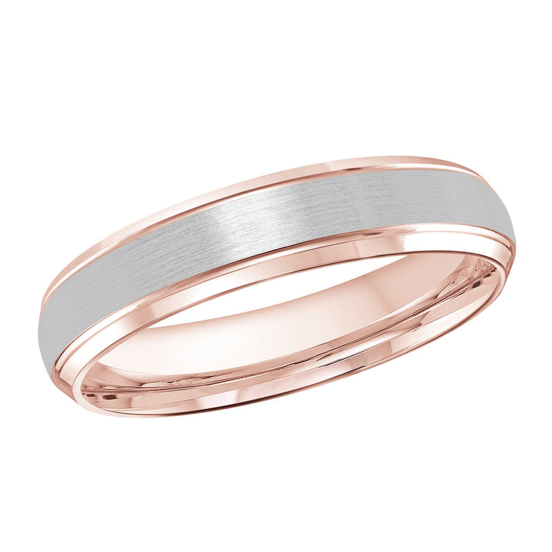M3-014 10K - Pink / White Gold 4mm Satin